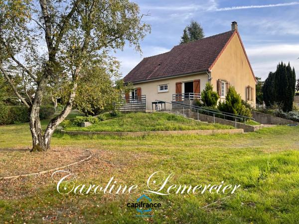 Maison à vendre 5 pièces proche de CONNERRE (72)La Chapelle saint remy, Maison sur sous-sol total 90 m² habitables avec un très beau terrain de 2500 m² paysagé