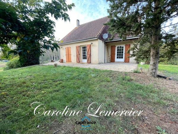 Maison à vendre 5 pièces proche de CONNERRE (72)La Chapelle saint remy, Maison sur sous-sol total 90 m² habitables avec un très beau terrain de 2500 m² paysagé