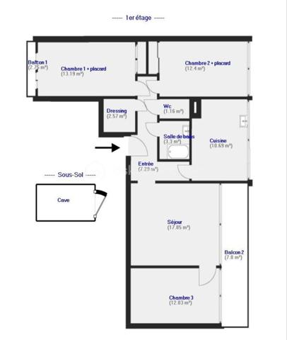 Appartement de 80,48 m²