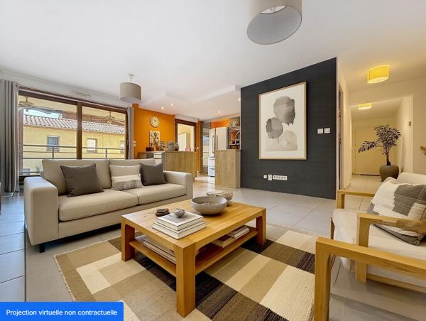 VALENCE- Duplex 106 m² - 4 chambres 2 terrasses 1 jardin 1 garage double.