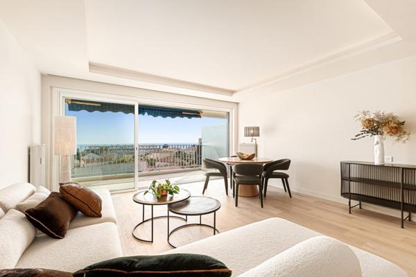 Cannes dernier étage  vue mer panoramique appartement 73 m2  avec  Terrasse