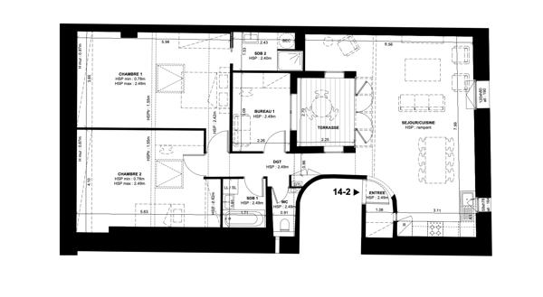 Vente Appartement de luxe Bordeaux 4 Pièces 81.61 m²