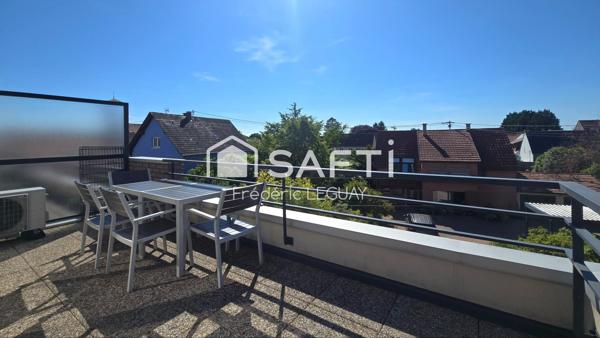Bel appartement duplex traversant avec vue dégagée