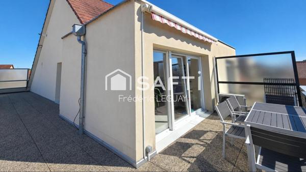 Bel appartement duplex traversant avec vue dégagée