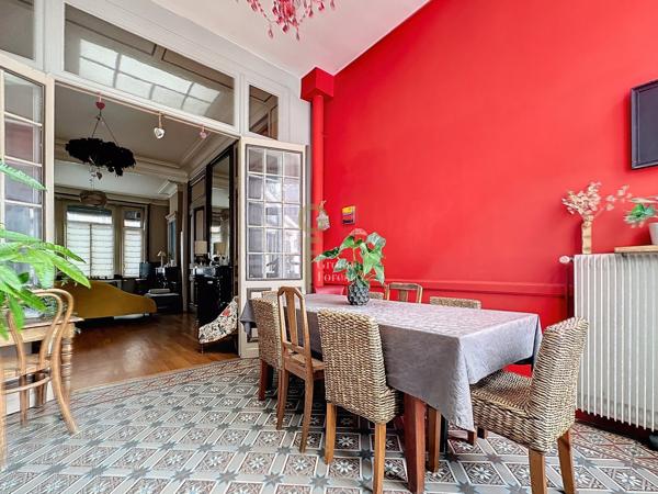 Grande semi bourgeoise de 183 m2 à Tourcoing Gambetta jolie façade