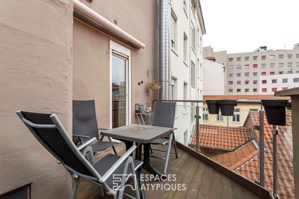Duplex avec terrasse à la jonction de Lyon 6e