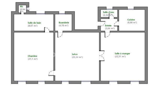 Appartement à vendre 3/4 pièces VERSAILLES (78)