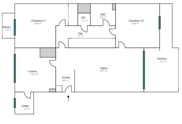 Appartement
         3 pièces
        - 78 m² 229 000 €*