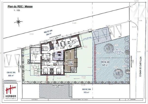 TRENTE CINQ NOTAIRES - BRUZ - à 1,5 km du centre-ville - terrain à bâtir de 629 m² avec possibi...