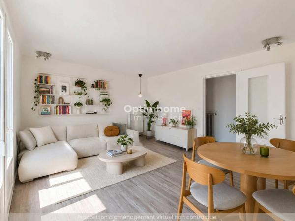 VENTE APPARTEMENT T3 | NANTES BEAUSÉJOUR - ROUTE DE VANNES | 65 M² - DERNIER ÉTAGE | BALCON