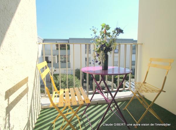 Balaruc-les-Bains (34540) T1: 20,50 m2 + balcon 2,50 m2 proche de l'étang de Thau et de la cure thermale à Balaruc-Les-Bains