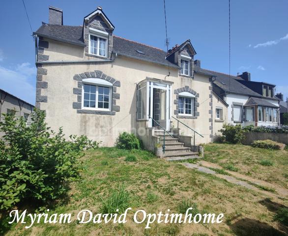 Maison à rénover avec fort potentiel – Jardin – Proche centre de Rostrenen