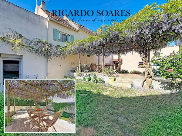 VEMARS 95470 - MAISON DE CARACTÈRE 115m2 AU SOL / 3 CHAMBRES / GARAGE 50m2 / MAGNIFIQUE JARDIN / CAVE
