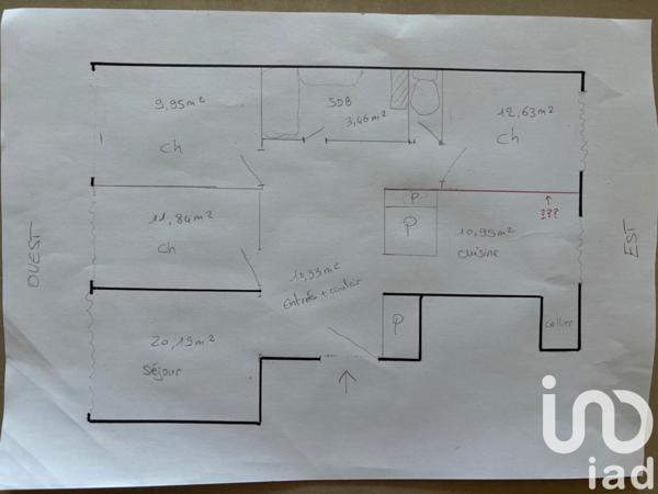 Appartement à vendre 4 pièces 84 m² Bagnolet