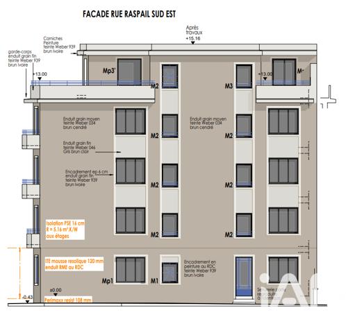 Appartement à vendre 2 pièces 49 m² Grenoble