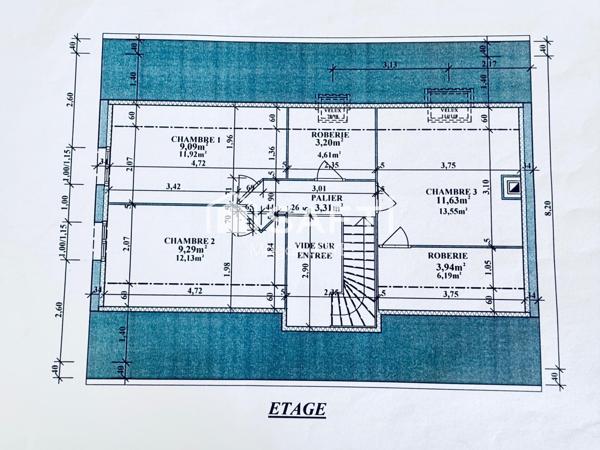 Pavillon individuel en briques sur sous-sol complet