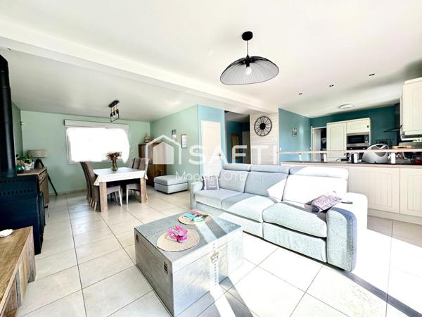 Pavillon individuel en briques sur sous-sol complet