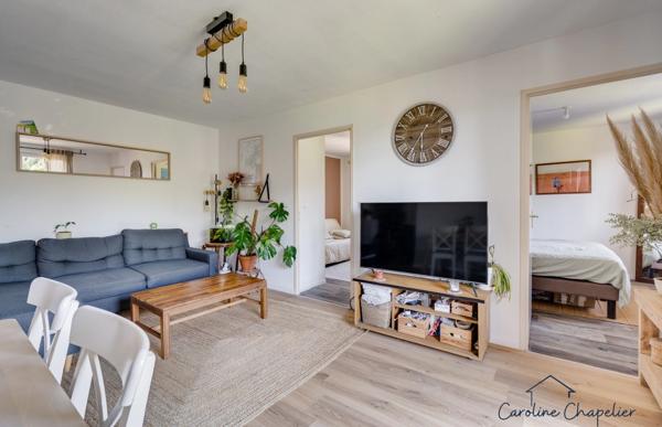 T3, 2 chambres, terrasse, climatisation, 2 places de parking
