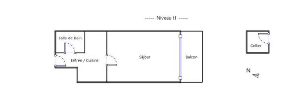 Studio à vendre 23 m² Bagnères-de-Bigorre