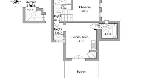 Location Appartement 2 pièces 27.86 m² - Trévoux 01600