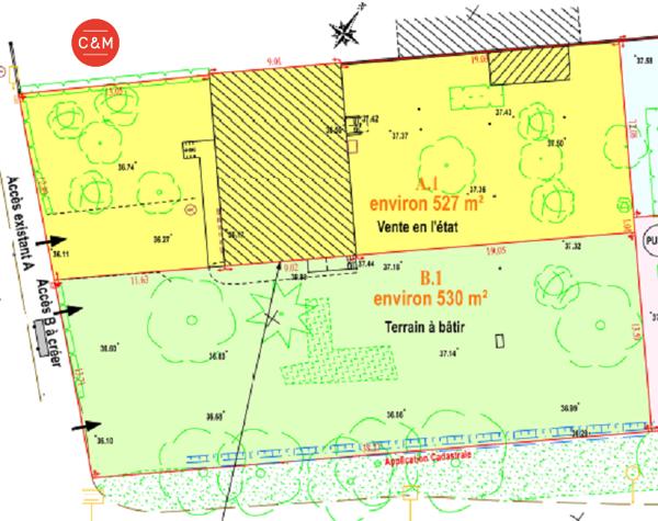44400 REZE REZE - Maison individuelle avec grand terrain et fort potentiel d'évolution
