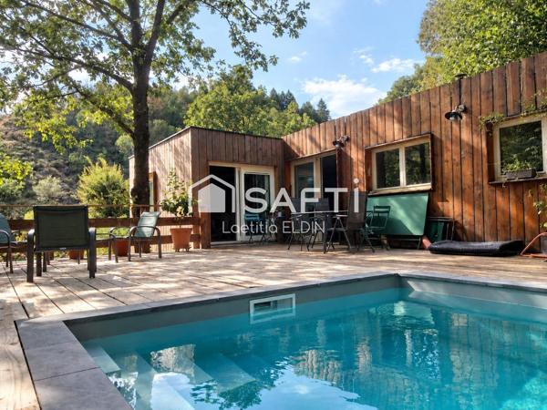 Maison d’architecte en bois avec piscine de 2020