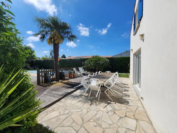 Maison individuelle + garage avec piscine – 102 m² – Exposition plein Sud - Terrain 623 m² – À 1 km de la plage (zone blanche) DOLUS D'OLERON