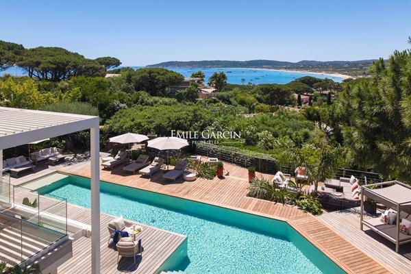 A vendre - Villa avec magnifique vue mer dans un domaine sécurisé -  Ramatuelle/Saint-Tropez