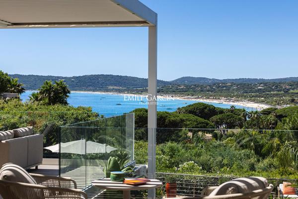 A vendre - Villa avec magnifique vue mer dans un domaine sécurisé -  Ramatuelle/Saint-Tropez