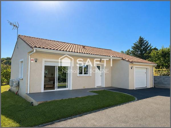 Jolie maison de plain pied avec garage