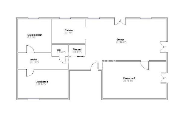 Appartement
         3 pièces
        - 78 m² Exclusivité 134 000 € *