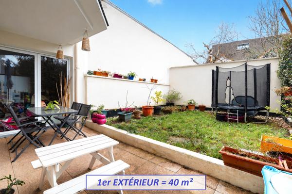 Magnifique 4 pièces 82 m² + 2 terrasses/jardin
