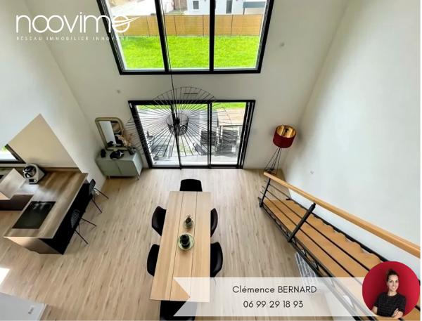 Maison contemporaine de 2020 - 119m² - 3 chambres- grand jardin
