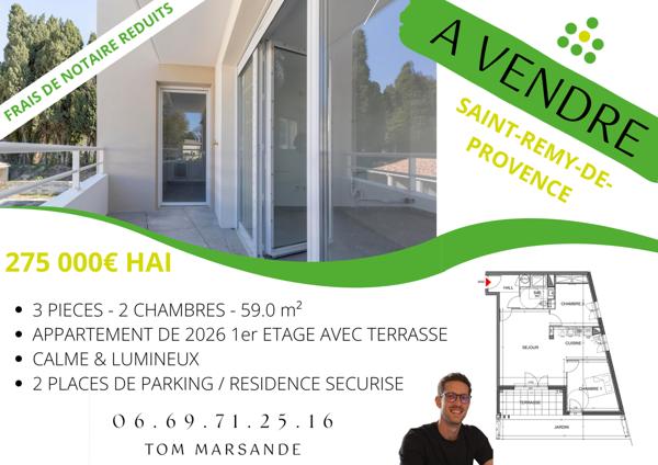 Appartement 3 pièces - 59 m²