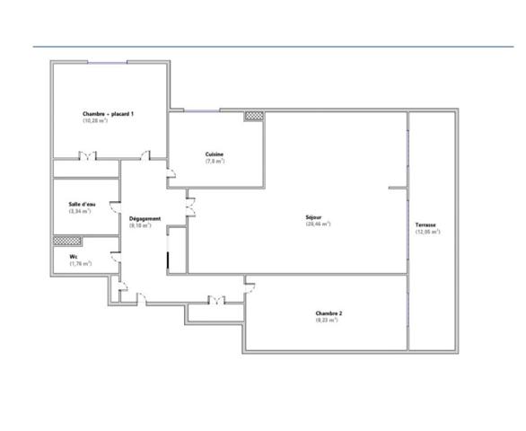Antibes (06600) ANTIBES CENTRE 3/4P DE 72 M2 EN ÉTAGE DOUBLE GARAGE ET CAVE