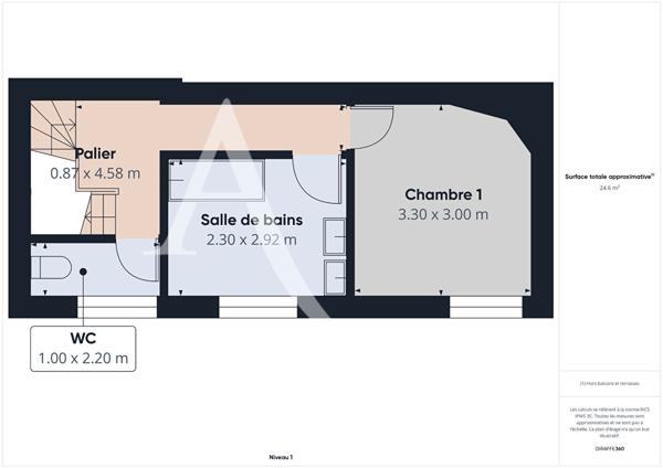 Appartement type maison 3 chambres, terrasse et parking -Quartier Descat, Tourcoing 4 pièce(s) 70.30 m2