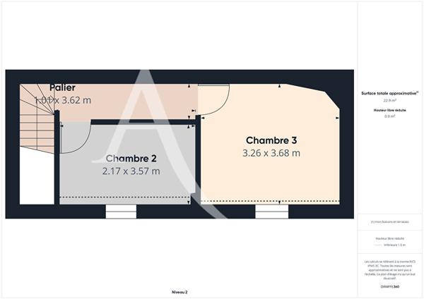 Appartement type maison 3 chambres, terrasse et parking -Quartier Descat, Tourcoing 4 pièce(s) 70.30 m2