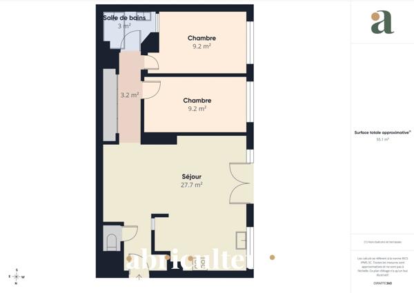 APPARTEMENT T3 REFAIT A NEUF 55M2 SANS VIS A VIS PROCHE COMMODITÉS
