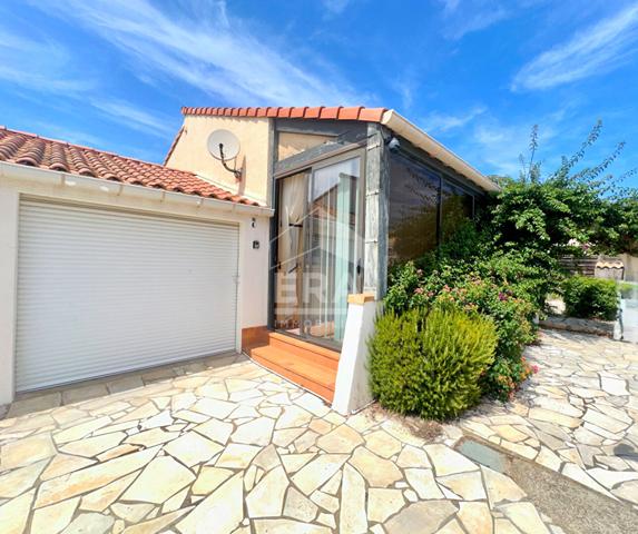 CANET EN ROUSSILLON : maison de plain pied, 3 chambres, garage et jardin à vendre
