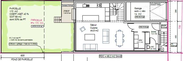 Rennes (35000) MAISON NEUVE 90 m2 ALPHONSE GUERIN