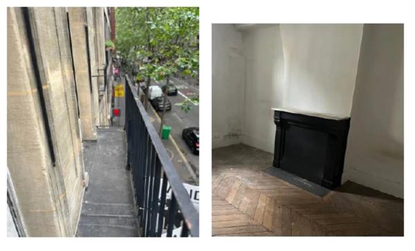 Appartement T3 avec travaux à vendre PARIS 19e, surface habitable 55 m2 + balcon 2.20 m2 + cave