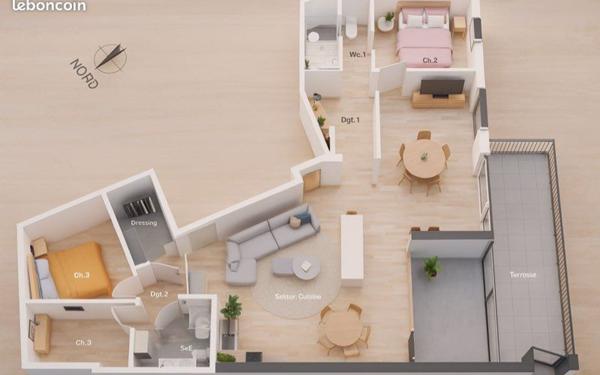 Appartement à vendre    5 pièces •  Aix-en-Provence