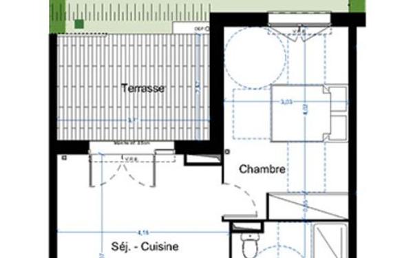 Appartement à vendre    2 pièces •  Narbonne