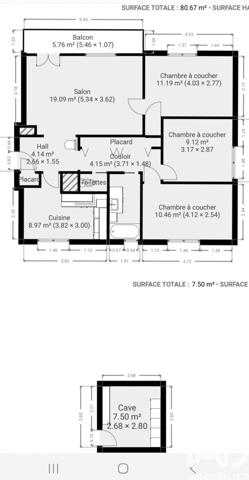 Appartement à vendre 4 pièces 74 m² L'Arbresle