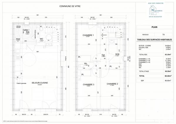 Maison à vendre 4 pièces 83 m² Vitré