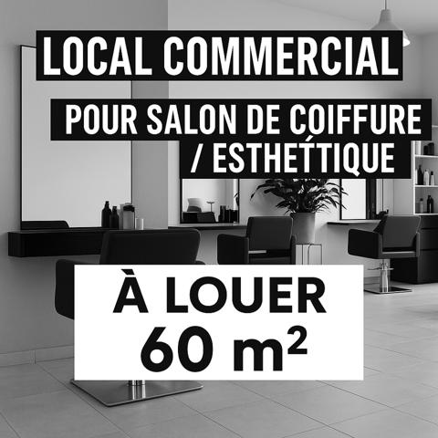 Lormont (33310) Lormont – Local idéal coiffure, esthétique ou institut – 60 m² – Parkings privatifs