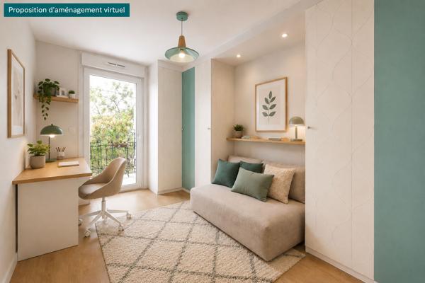 NANTERRE Appartement familial 4 pièces avec balcon