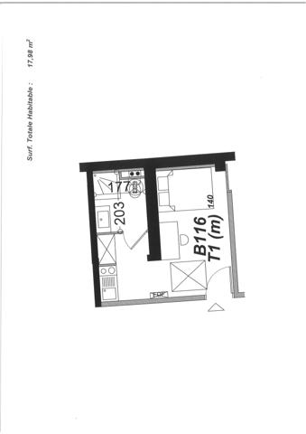 Studio meublé 18 m² - Résidence de caractère - BORDEAUX / ST GENES
