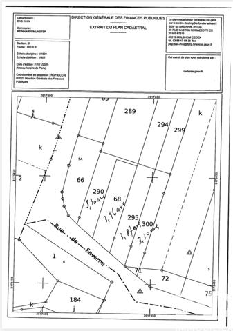 Terrain à vendre 726 m² Reinhardsmunster