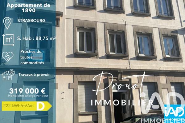 Appartement à vendre 4 pièces 89 m² Strasbourg